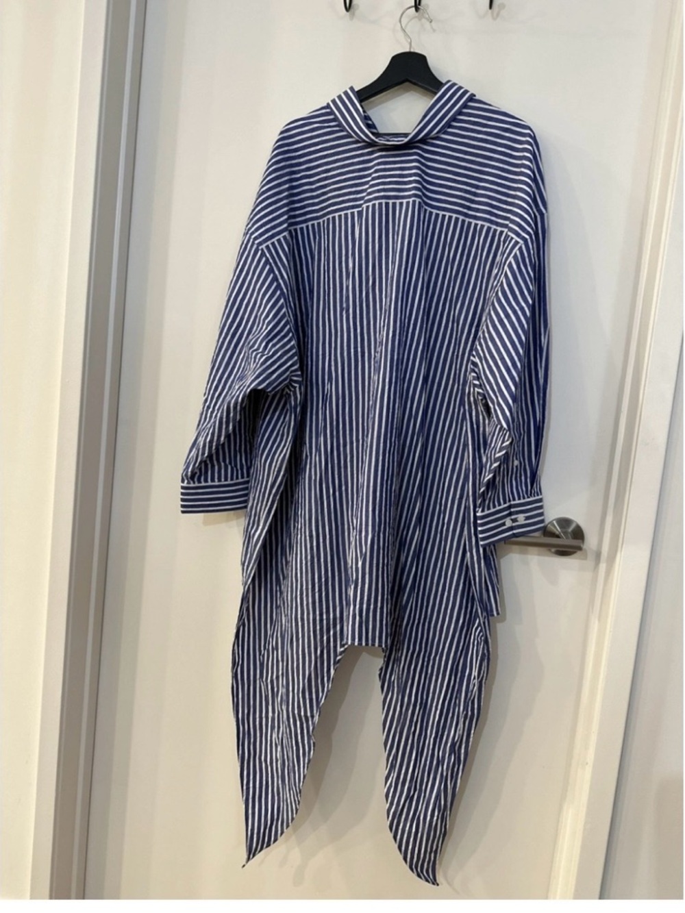 NWT Balenciaga Unisex Oversized Stripped Poplin Shirt Runway Size 3 $1,350 Auth - Picture 12 of 12